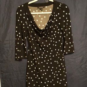 White House black market mini polka dot dress